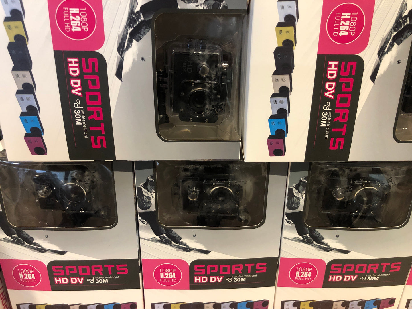 מצלמה לפעילויות אקסטרים באיכות Full HD דגם H264