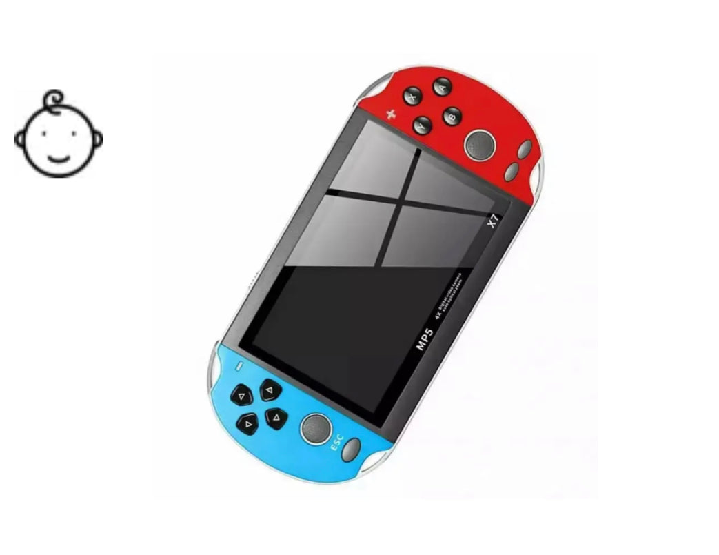 קונסולת משחקים GameBox עם נגן MP5 4K דגם X7
1000 משחקים נוסטלגיים מובנים בקונסולה אחת ו-8GB מובנה