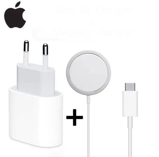 ראש אייפון מקורי 20w                        כבל USB iPhone באורך 1/2מטר  מבית  Apple