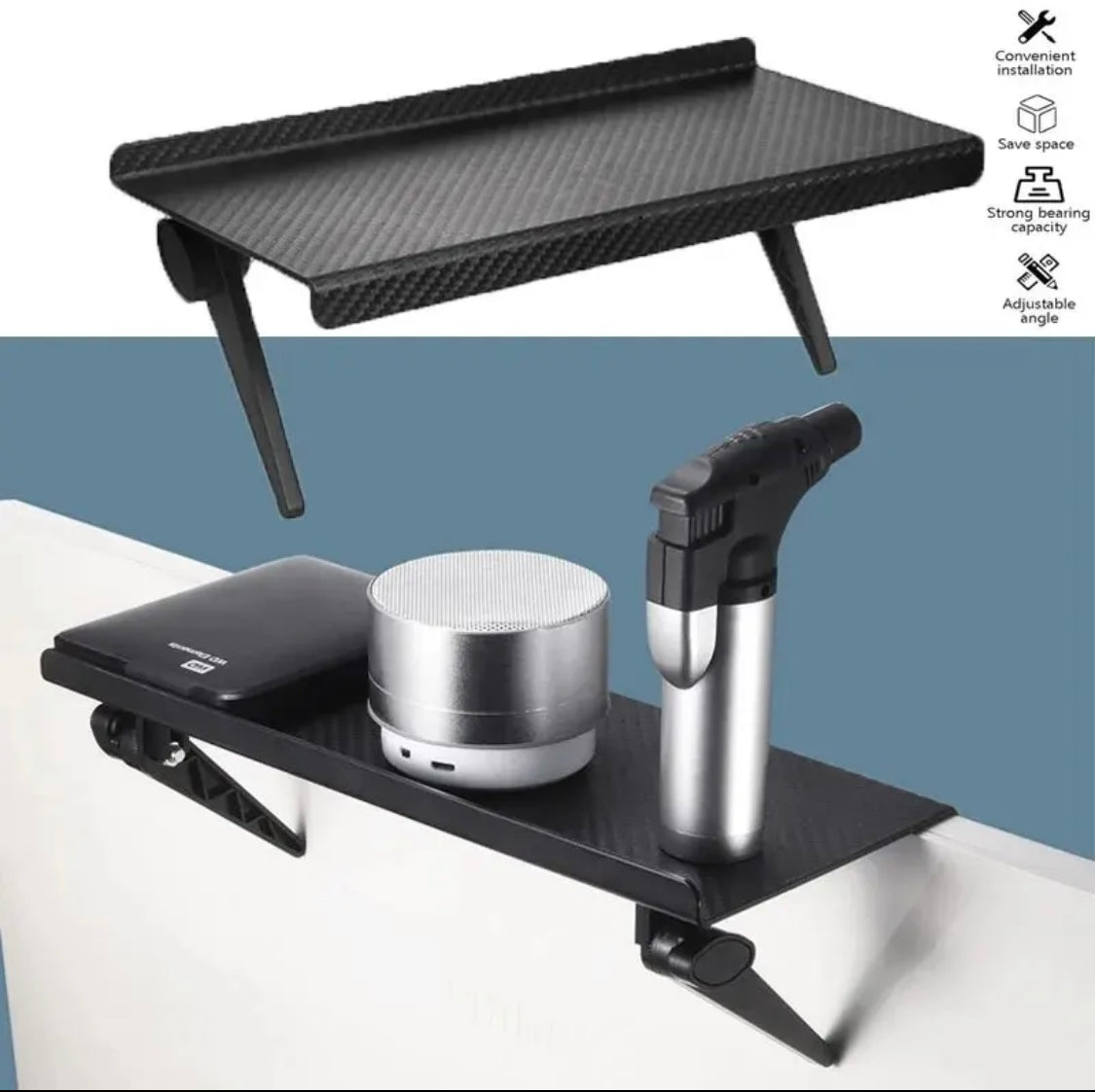 מדף יציב לטלוויזיה לממיר לסטרימר לראוטר ועוד…