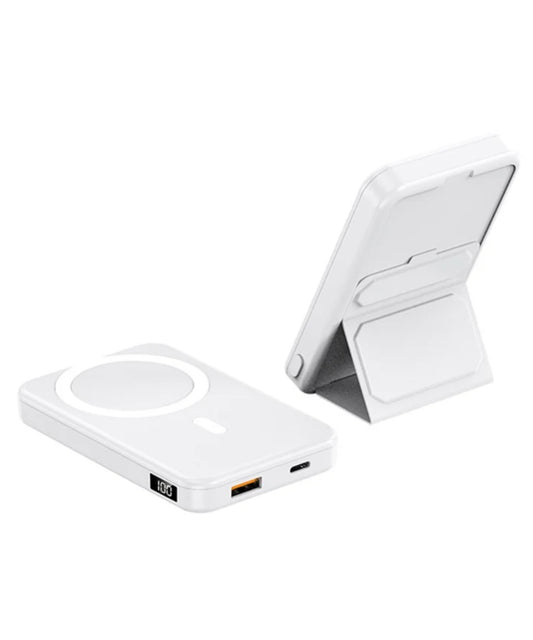 מטען נייד אלחוטי עם טעינת MagSafe דגם A27-1
קיבולת 5,000mAh טעינה מהירה 22.5W (טעינת MagSafe 15W