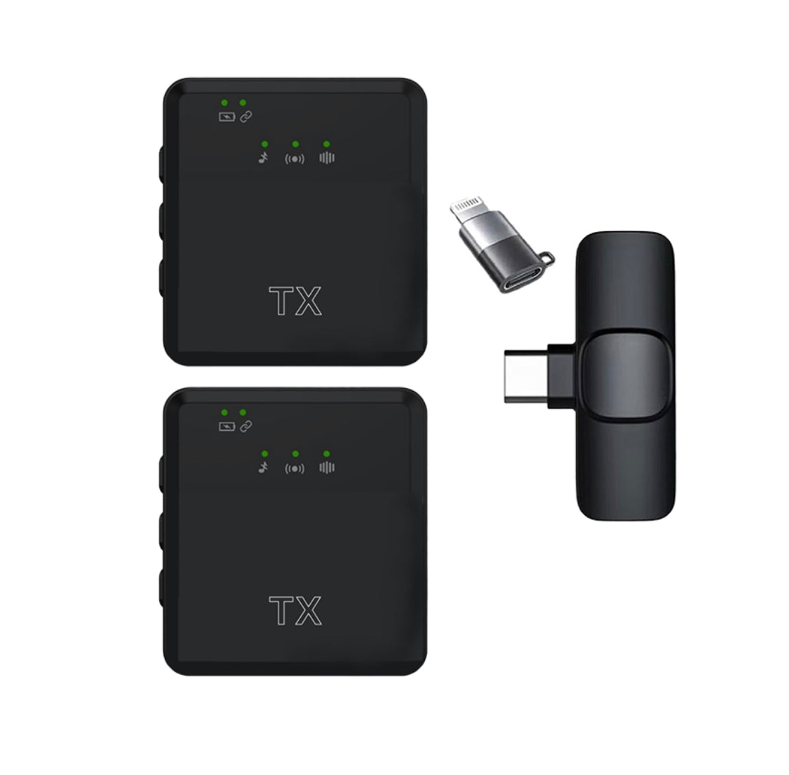 זוג מיקרופונים Dash אלחוטיים דגם K95 לחיבור Type-C/iPhone