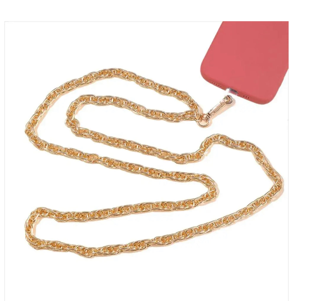 שרוך אוניברסלי לכיסוי המכשיר ממתכת בצבע זהב