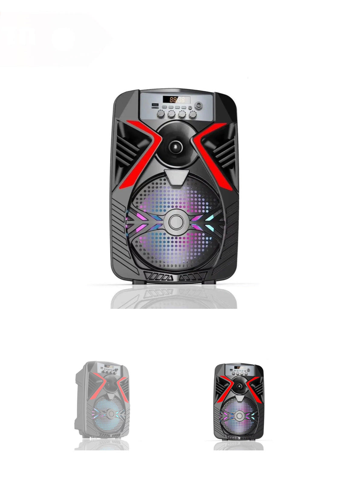 בידורית קריוקי דגם OTY-828 – רמקול בגודל 8 אינץ' בעוצמה של 20W עם מיקרופון חוטי