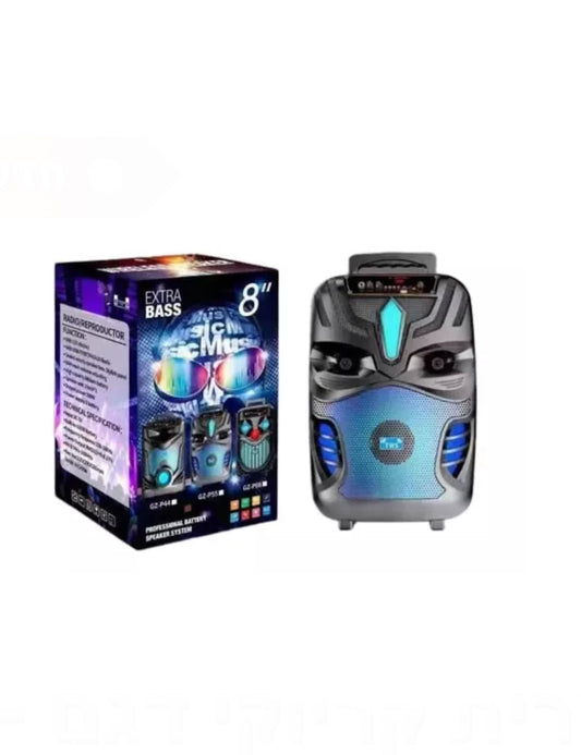 בידורית קריוקי דגם NDR-P55 – רמקול בגודל 8 אינץ' בעוצמה של 20W עם מיקרופון חוטי