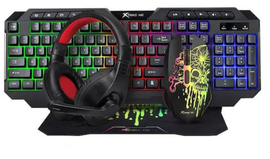 סט גיימינג 4 ב- 1 דגם CMX-415 מבית XtrikeMe
הסט כולל: מקלדת (עברית/אנגלית), אוזניות, עכבר ופד.