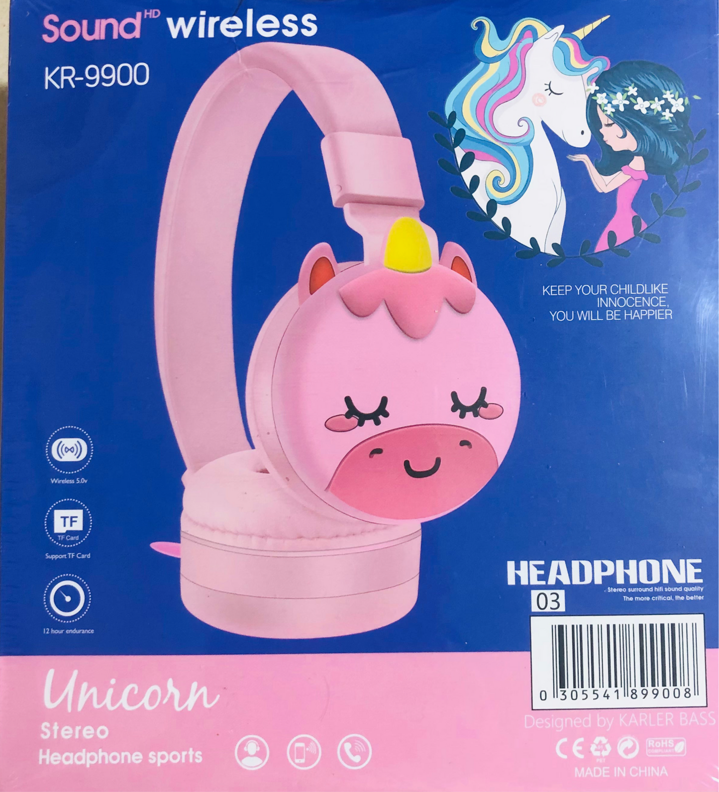 אוזניות קשת בלוטוס של חד קרן