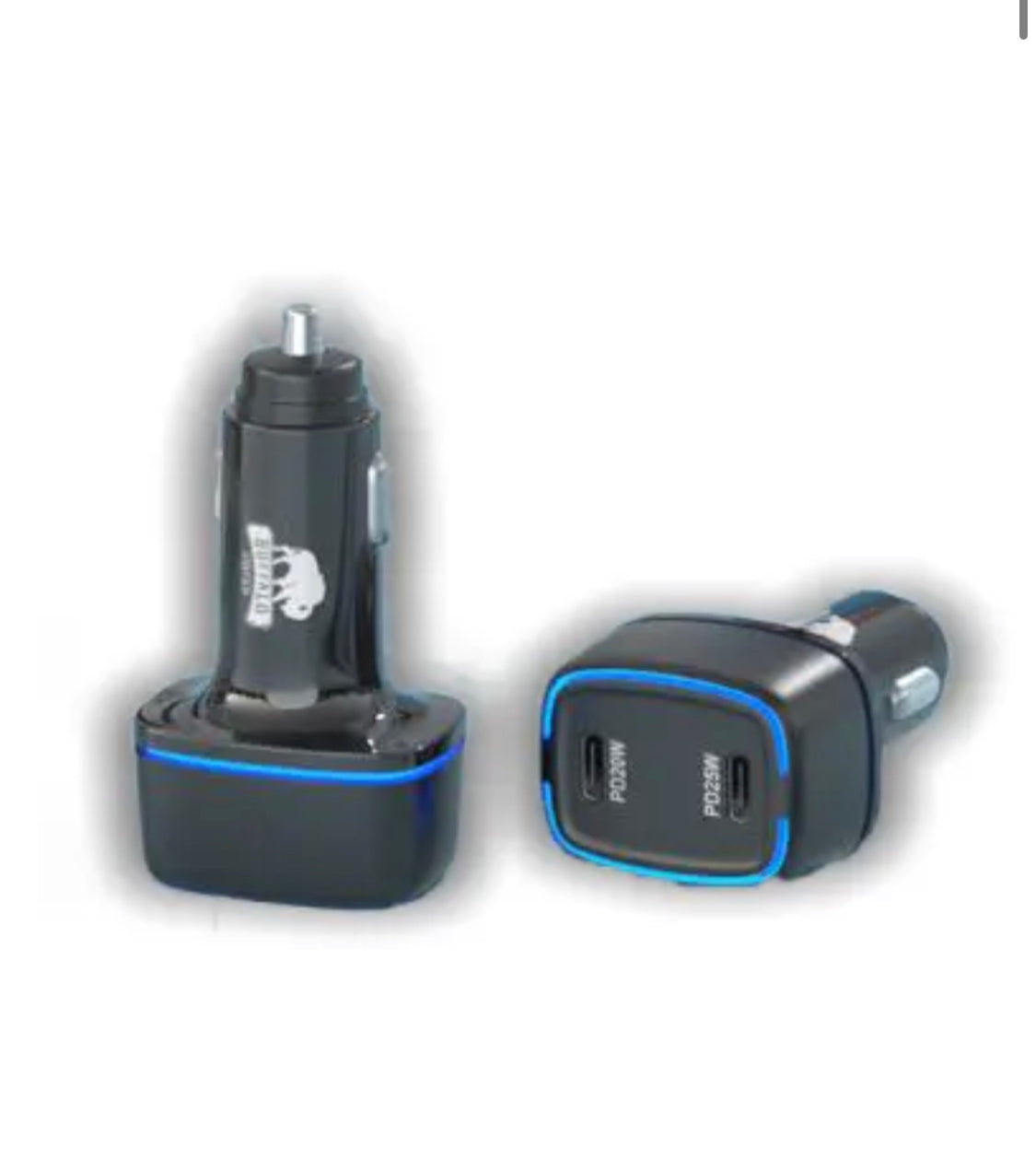 ראש מטען לרכב PD כפול 20W + 25W מבית באפאלו מטען מהיר