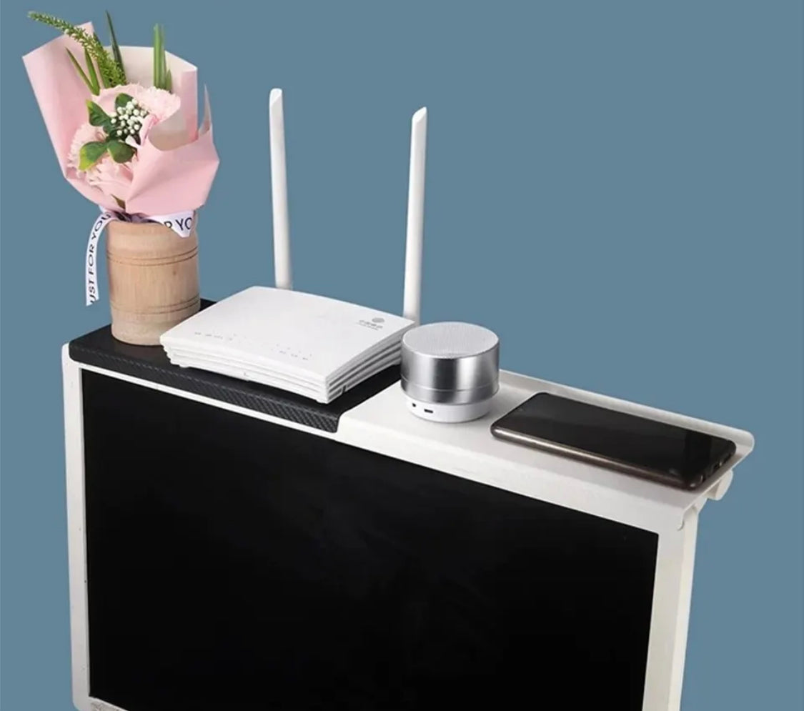 מדף יציב לטלוויזיה לממיר לסטרימר לראוטר ועוד…