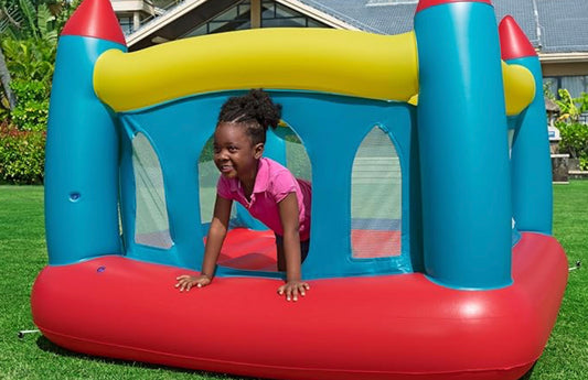טרמפולינה מתנפחת צבעונית דגם טירה
