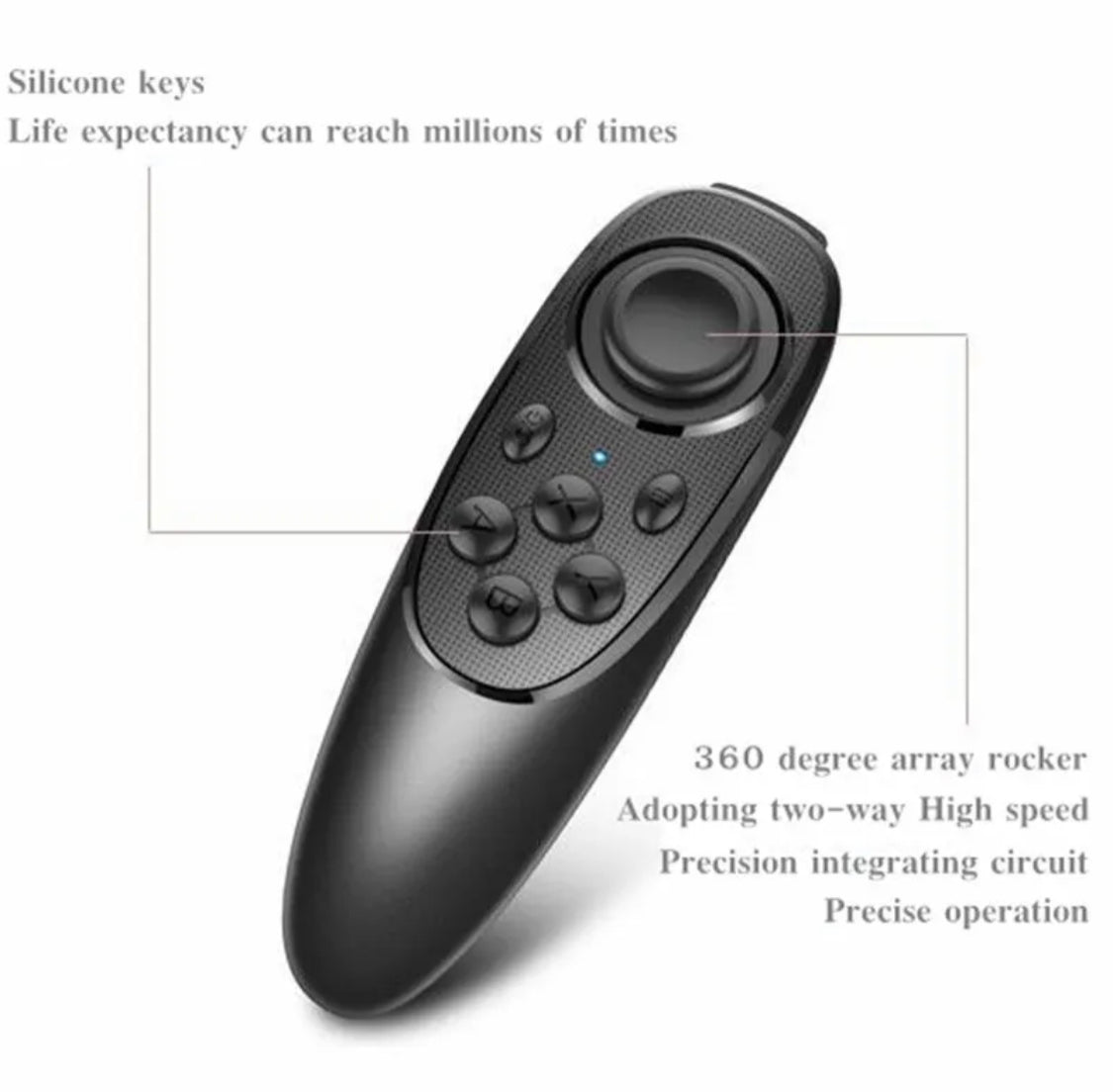 משקפי תלת מימד VR עם אוזניות מובנות כולל שלט