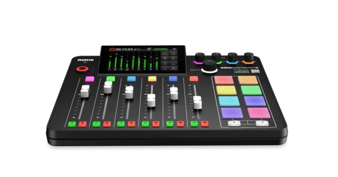 מיקסר שידור והפקת סאונד RODECaster Pro II משלוח חינם לבית הלקוח