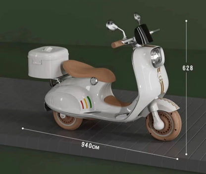 קטנוע וינטאג' לילדים Vintage Vespa Plus 6V מבית BENO עם משלוח חינם עד הבית