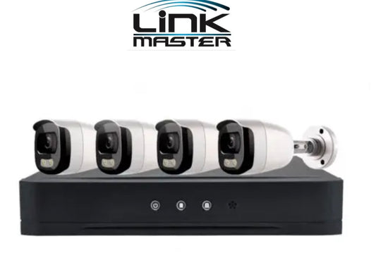 קיט 4 מצלמות אבטחה עם DVR כולל דיסק מובנה 500GB מבית LinkMaster