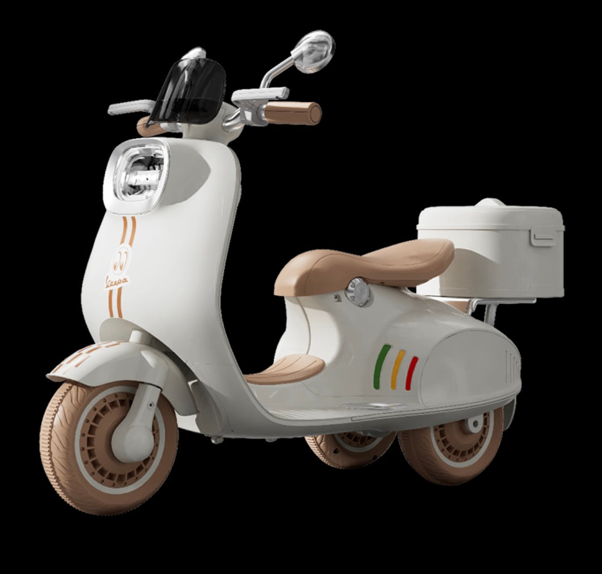 קטנוע וינטאג' לילדים Vintage Vespa Plus 6V מבית BENO עם משלוח חינם עד הבית