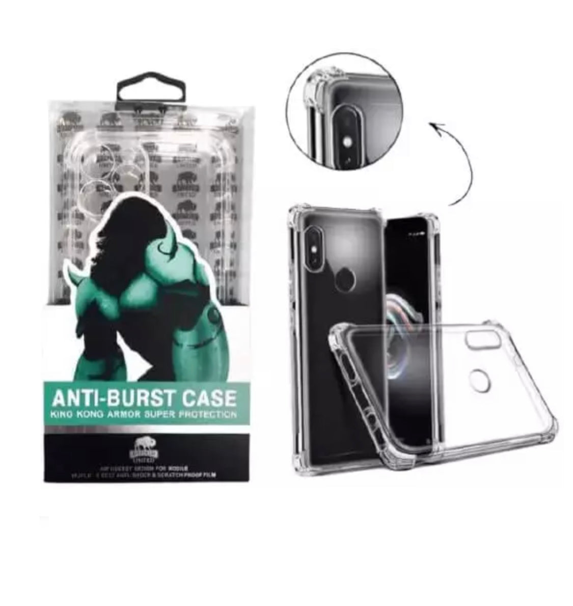 כיסוי שקוף גורילה ל-
Xiaomi Redmi Note 13/pro/pro plus