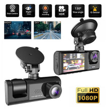 Load image into Gallery viewer, מצלמה לרכב דגם Black Box C309
איכות Full HD עם 3 ערוצי צילום, צילום 24/7 וחיישן G
