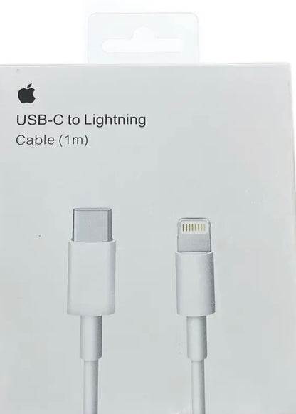 ראש אייפון מקורי 20w                        כבל USB iPhone באורך 1/2מטר  מבית  Apple