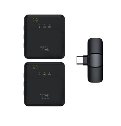 זוג מיקרופונים Dash אלחוטיים דגם K95 לחיבור Type-C/iPhone