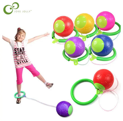 משחק איזון עם כדור קפיצה מעל הכדור