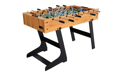 שולחן כדורגל מתקפל צבע עץ