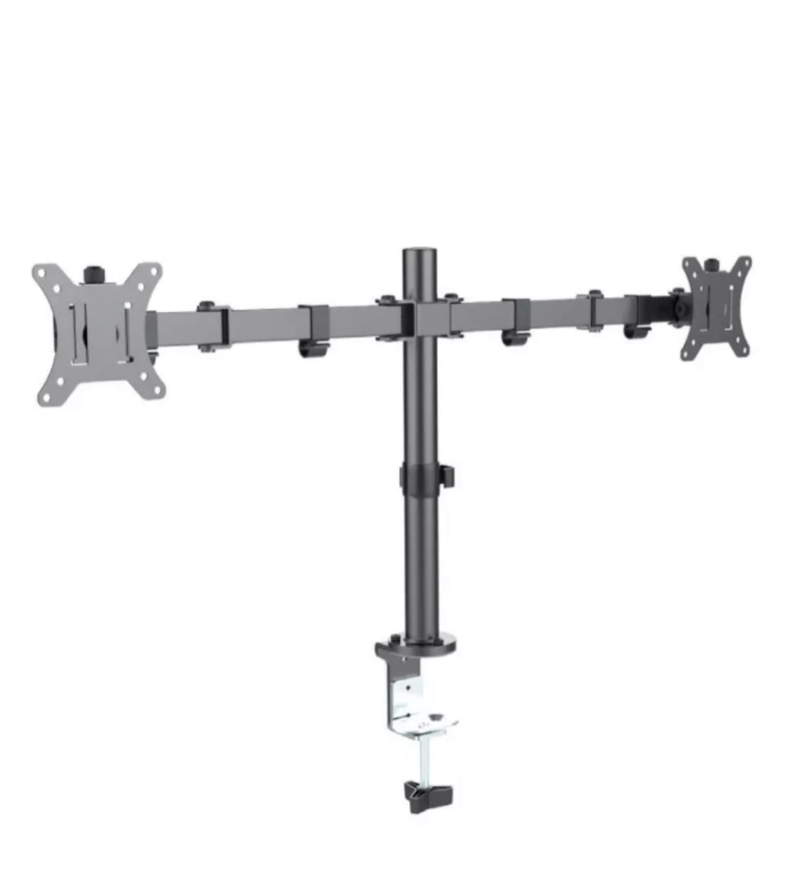 מעמד שולחני עם קליפס לזוג מסכים עד 34 אינץ’