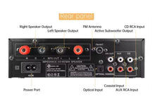 Load image into Gallery viewer, מגבר סטריאו 120W דגם AV-260
חיבורים: AUX, USB, BLUETOOTH, FM
