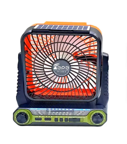 רמקול רטרו רדיו עם מאוורר דגם FP-339-S
פועל אמצעות סוללות נטענות / טעינה סולארית