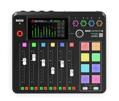 מיקסר שידור והפקת סאונד RODECaster Pro II משלוח חינם לבית הלקוח