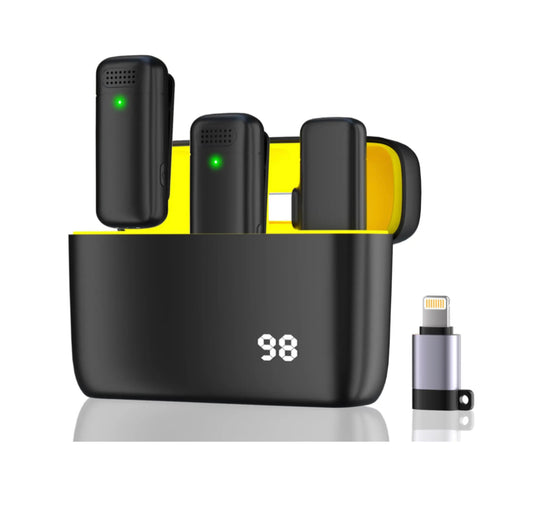 זוג מיקרופונים Dash אלחוטיים דגם K10 לחיבור Type-C/iPhone