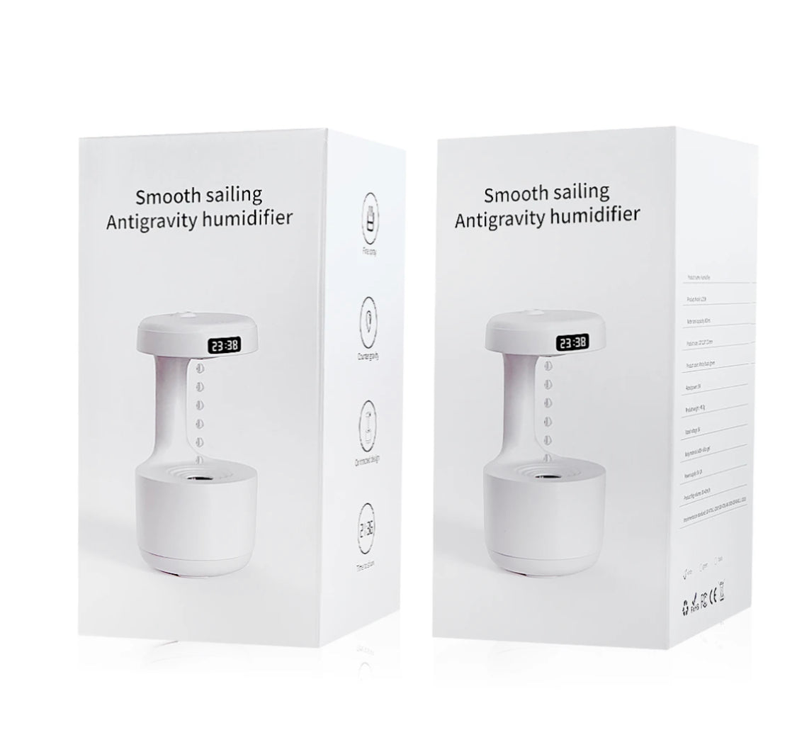 מנורת לילה שולחנית עם שעון ומפיץ ריח דגם LZ-599