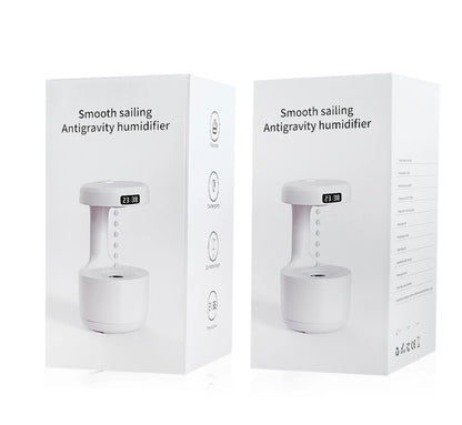 מנורת לילה שולחנית עם שעון ומפיץ ריח דגם LZ-599