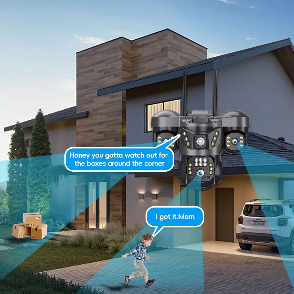 מצלמה אבטחה סולארית דגם VTS29 דגם 4G עם כניסה ל-SIM