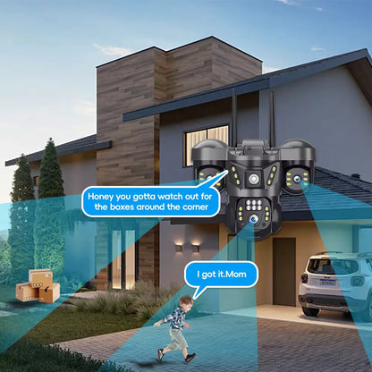 מצלמה אבטחה סולארית דגם VTS29 דגם 4G עם כניסה ל-SIM