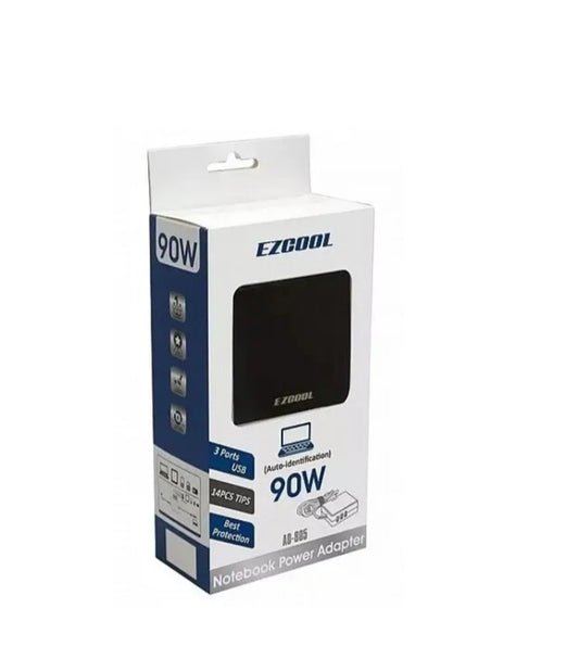 מטען אוניברסלי למחשבים לניידים דגם AD-800 במהירות 90W מבית EZCOOL
(10 מתאמים)