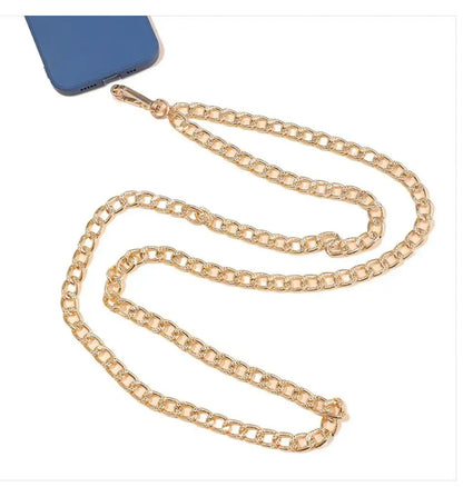 שרוך אוניברסלי לכיסוי המכשיר ממתכת בצבע זהב