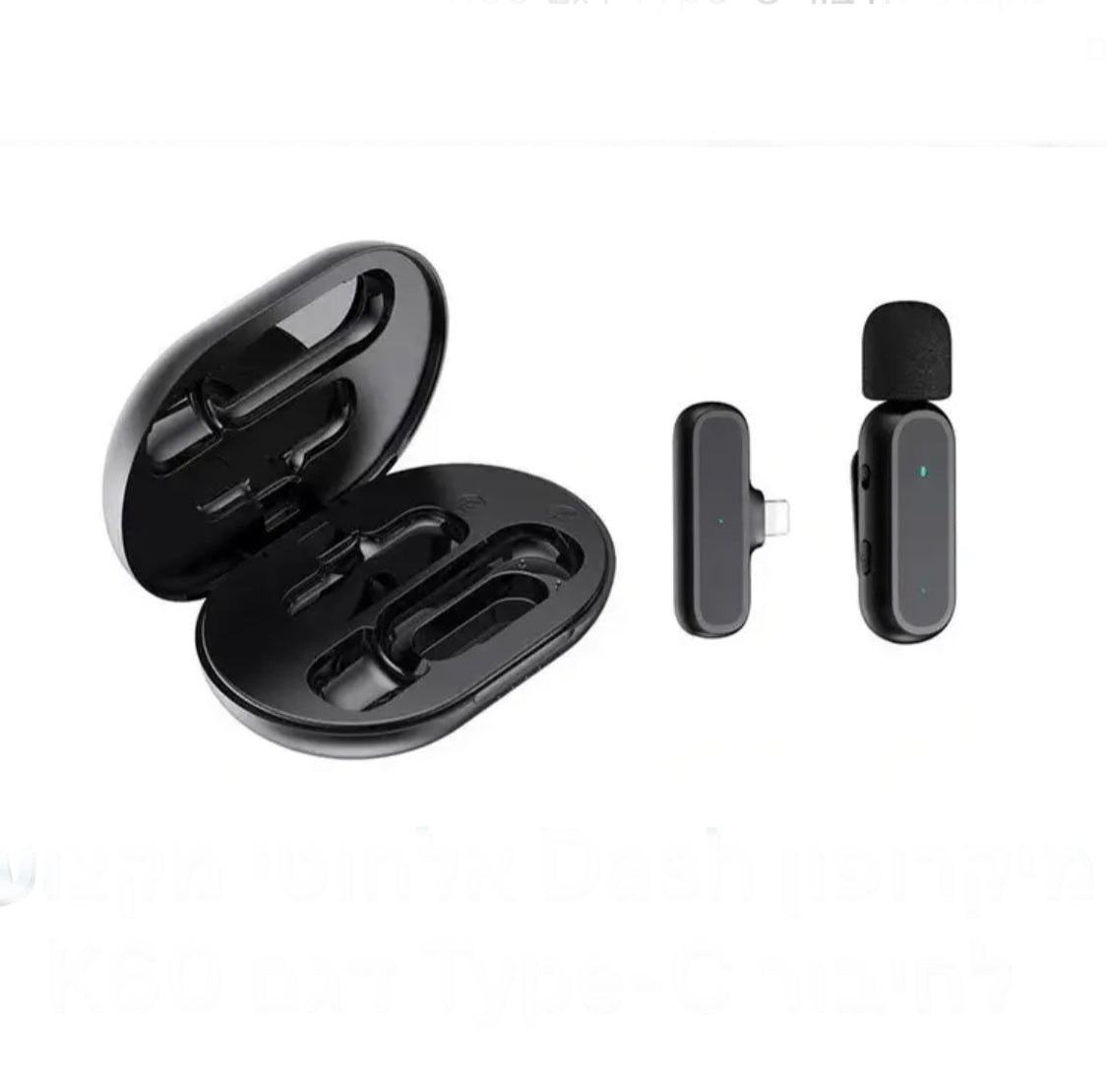 מיקרופון Dash אלחוטי מקצועי לחיבור Type-C דגם K60