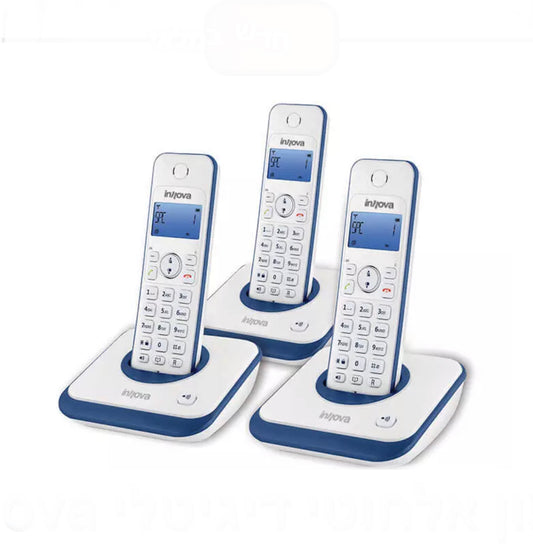 טלפון אלחוטי דיגיטלי Innova DECT עם 2 שלוחות AG3000
