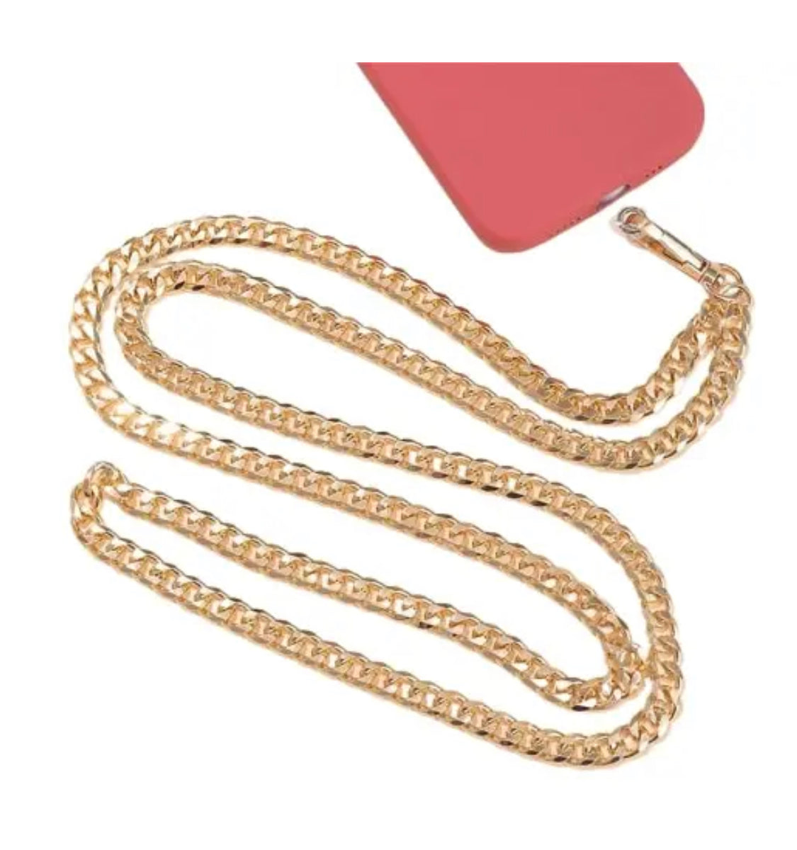 שרוך אוניברסלי לכיסוי המכשיר ממתכת בצבע זהב