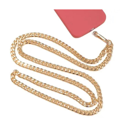 שרוך אוניברסלי לכיסוי המכשיר ממתכת בצבע זהב