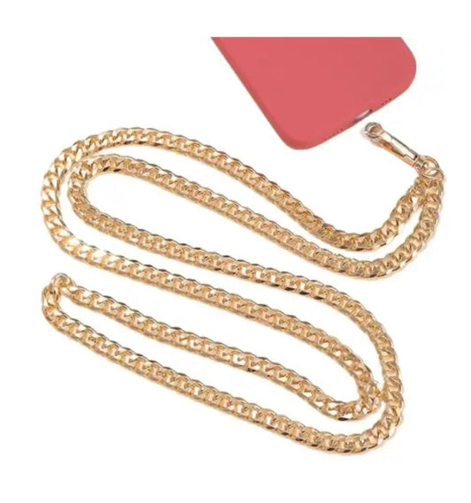 שרוך אוניברסלי לכיסוי המכשיר ממתכת בצבע זהב