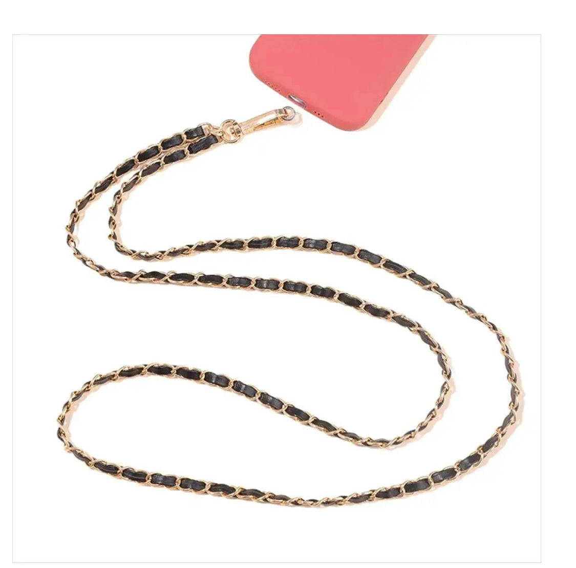 שרוך אוניברסלי לכיסוי המכשיר ממתכת בצבע זהב