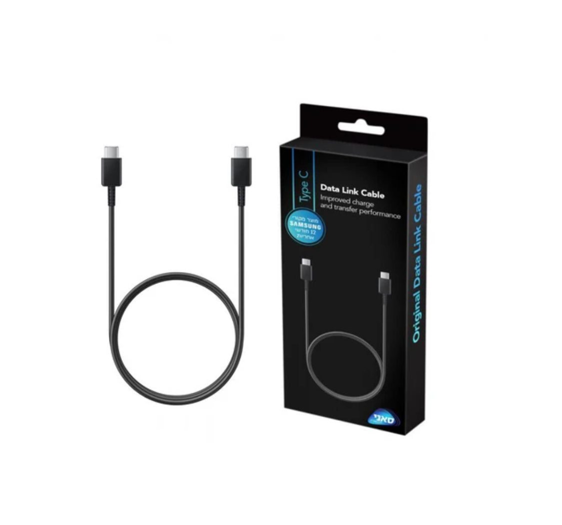 כבל PD Type-C צבע שחור מבית Samsung – אורך 1.8 מטר (יבואן רשמי סאני)