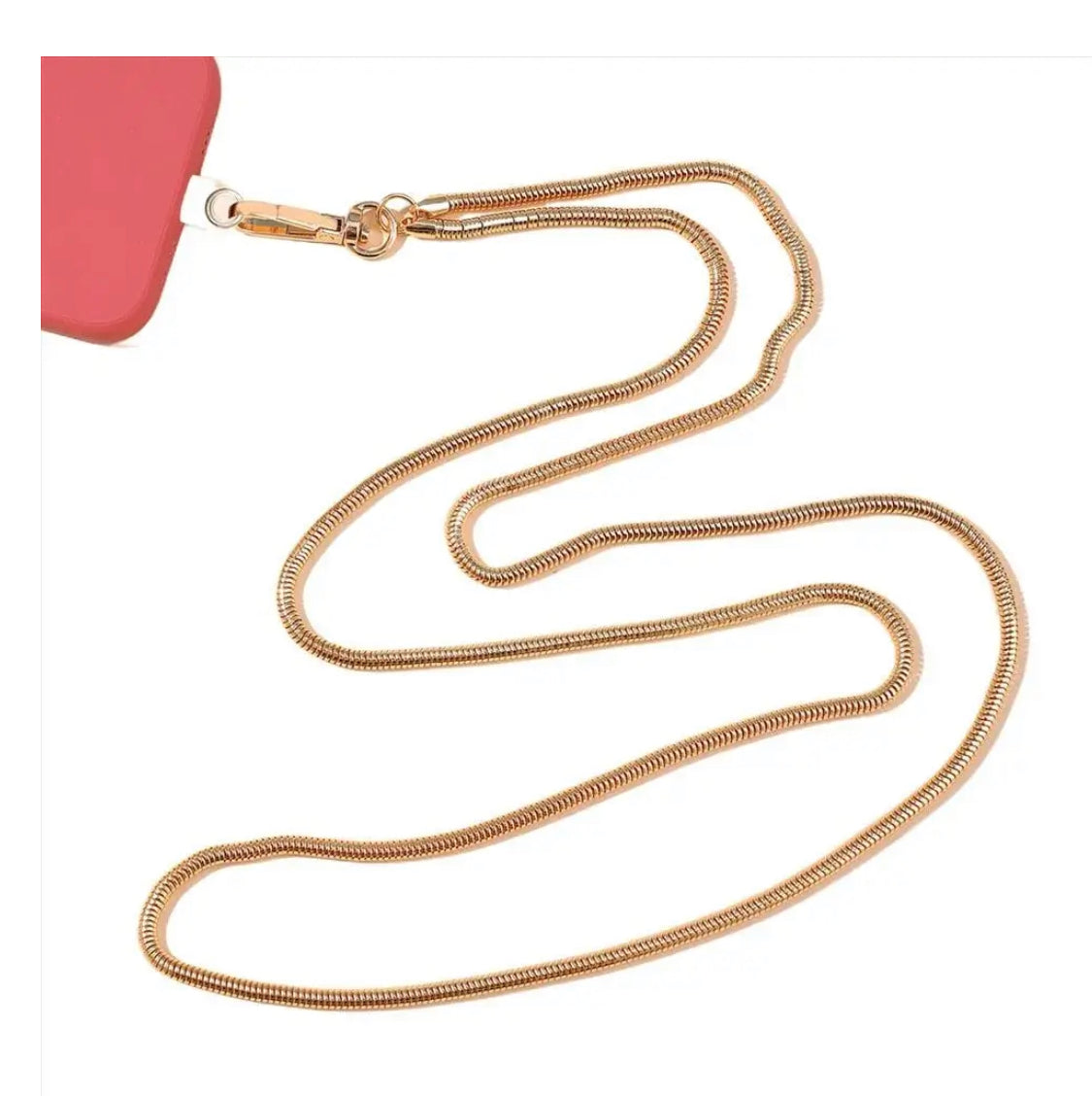 שרוך אוניברסלי לכיסוי המכשיר ממתכת בצבע זהב