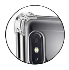 מובייל סנטר ציוד לסלולר | כיסוי שקוף עם פינות מוגבהות לאייפון