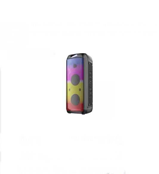 בידורית קריוקי דגם ZQS-6213 עם זוג רמקולים – כל רמקול בגודל 6.5 אינץ’ ובעוצמה של 15W עם מיקרופון חוטי