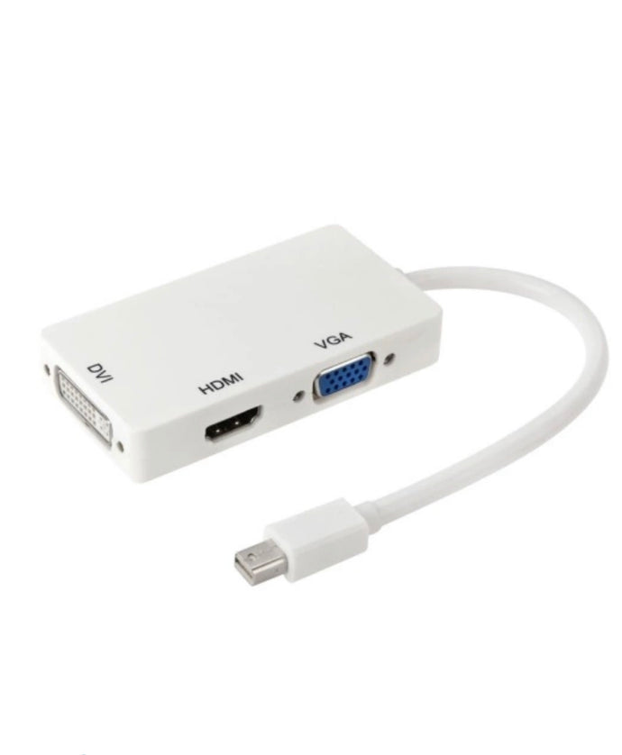 מתאם מחיבור Mini Display Port לכניסות VGA/HDMI/DVI